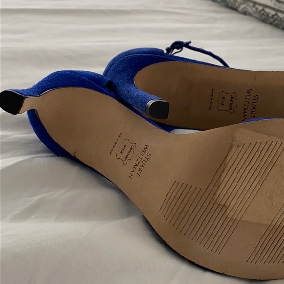 Stuart Weitzman Blue Suede heels, size 6! - Picture 6 of 10
